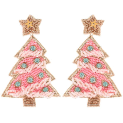 Christmas Tree With Star Topper Post Earrings