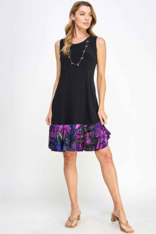 Hit Contrast Print Tank Dress