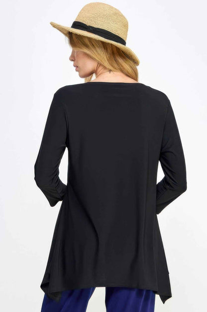 Round Neck Quarter Sleeve Top