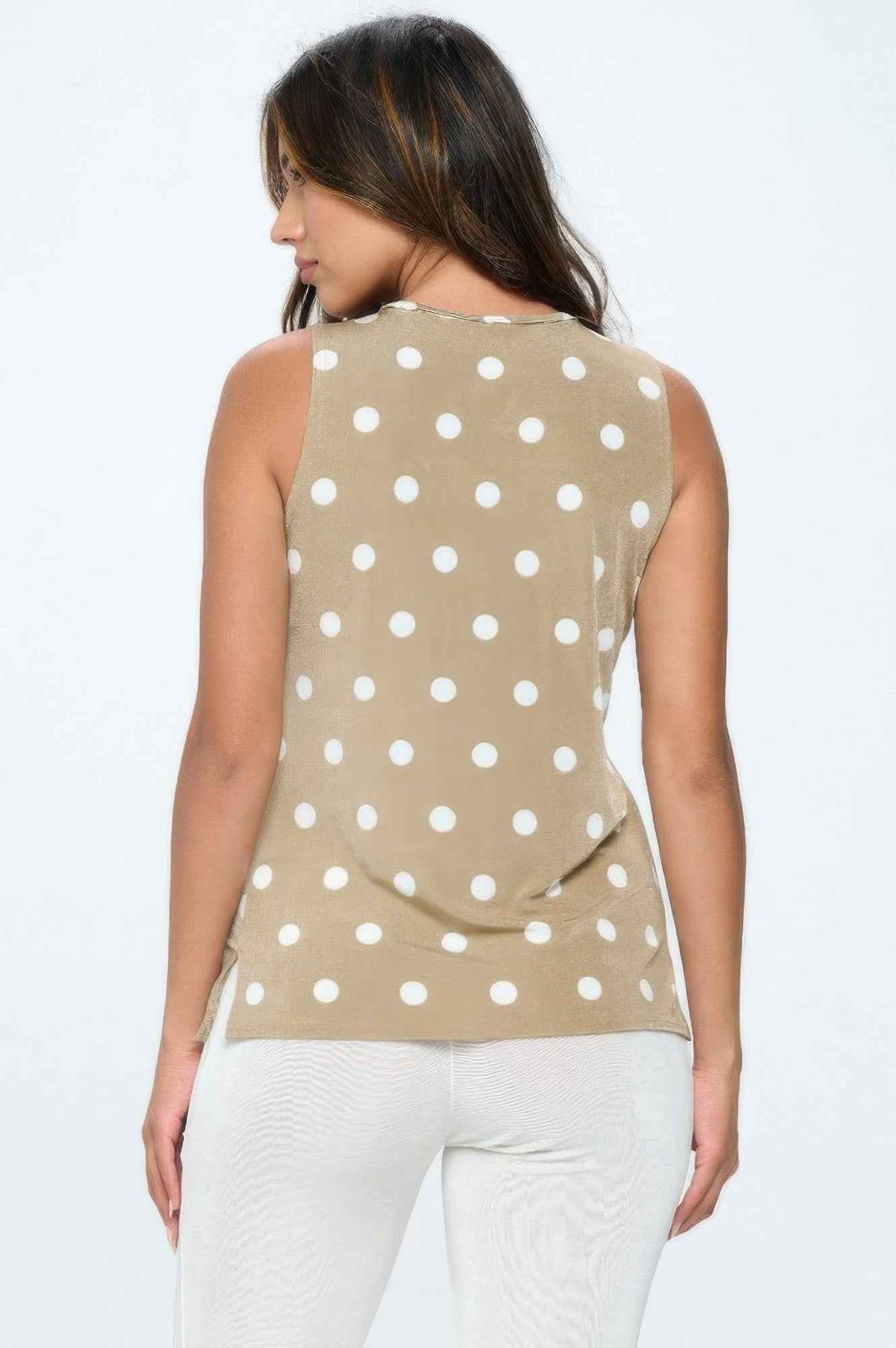 Bns V-nk Bias Tank Top