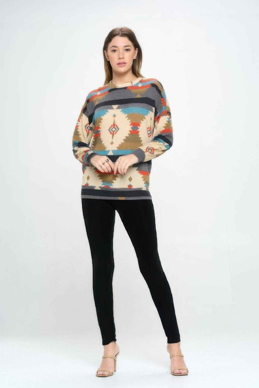 Mir Round Nk Long Sleeve W/ Pocket Top