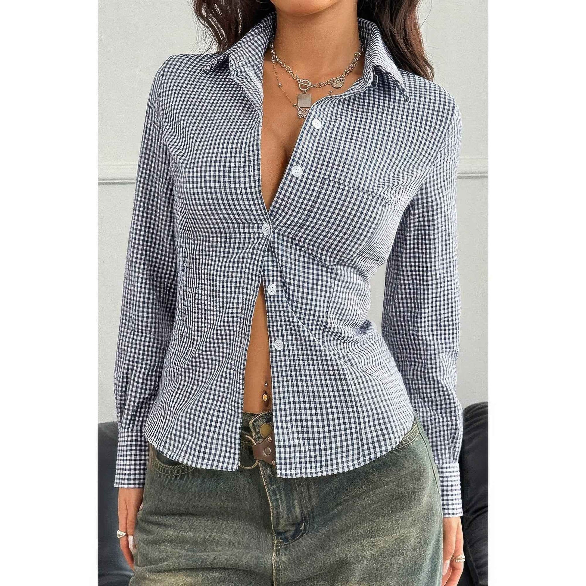 Stretch Button Down Long Sleeves Shirt