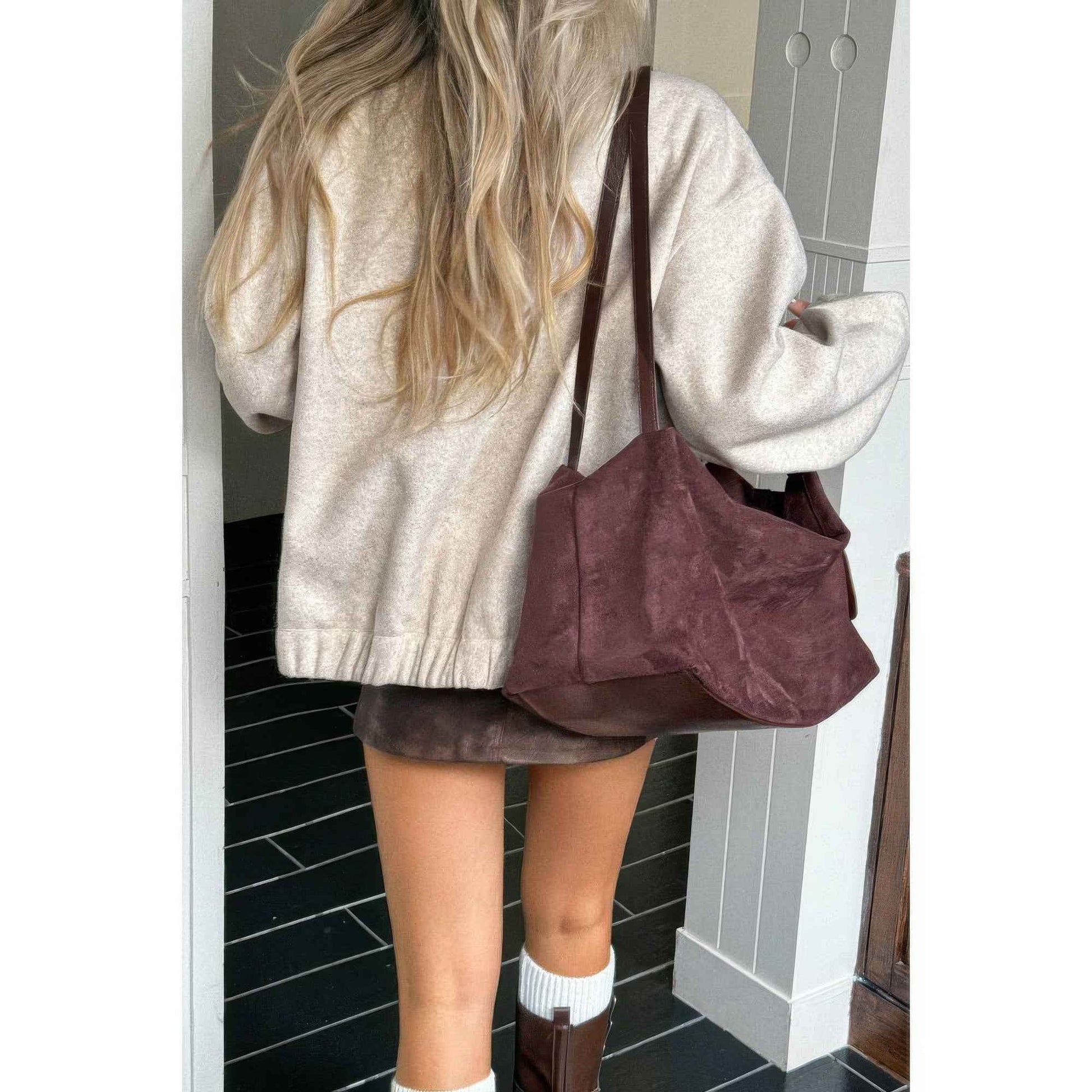 Solid Pockets Brushed Bomber Jacket