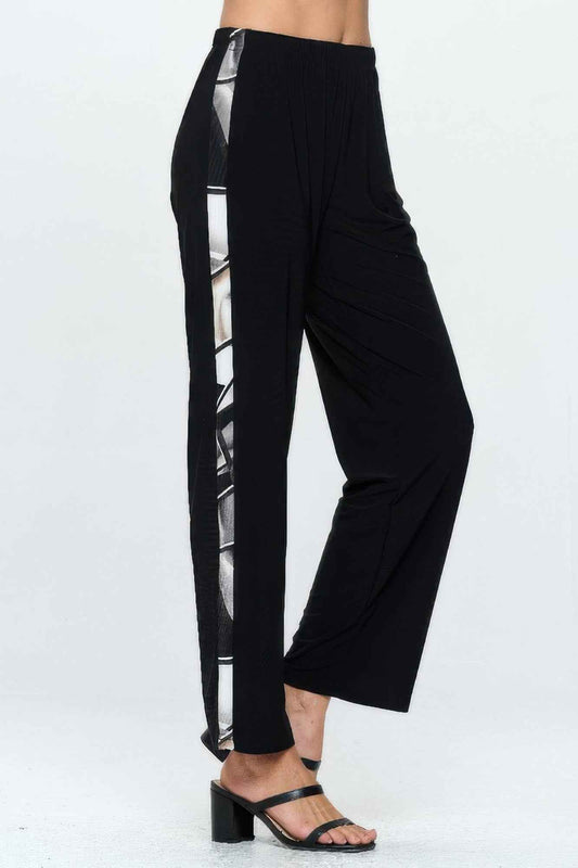 Hit Contrast Straight Pants