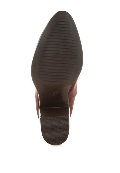 Eigur High Block Heel Boots