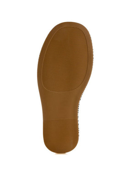 Modura Raffia Flatform Slip Ons