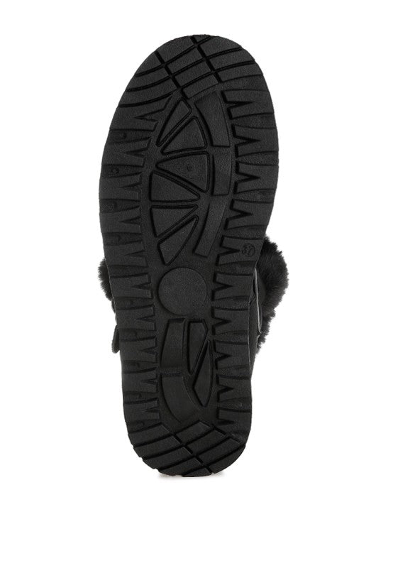 Linka Pin Buckle Detail Snow Boots