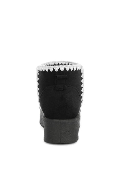 Rochas Scalloped Detail Snow Boots