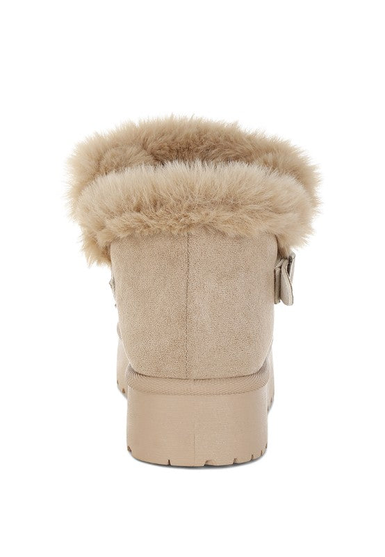 Linka Pin Buckle Detail Snow Boots