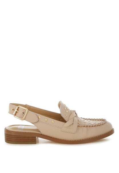 Remykin Braided Penny Strap Loafers