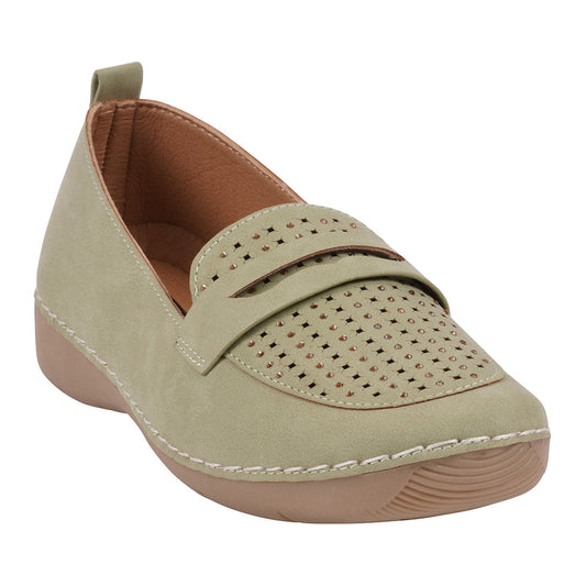 Women's Danita Sage Embellished Penny Flats
