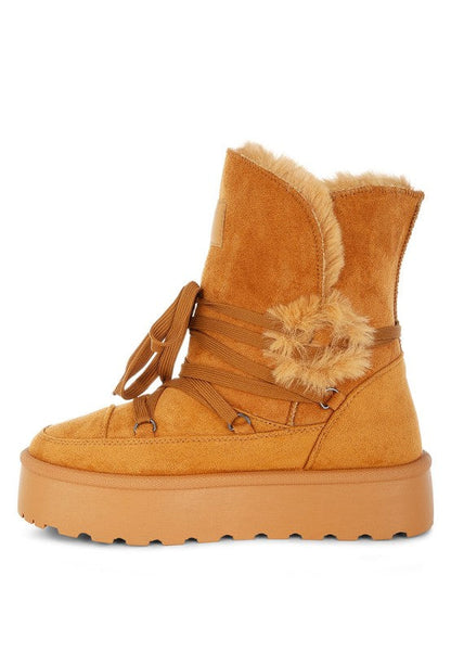 Noaya Chunky Faux Fur Snow Boots