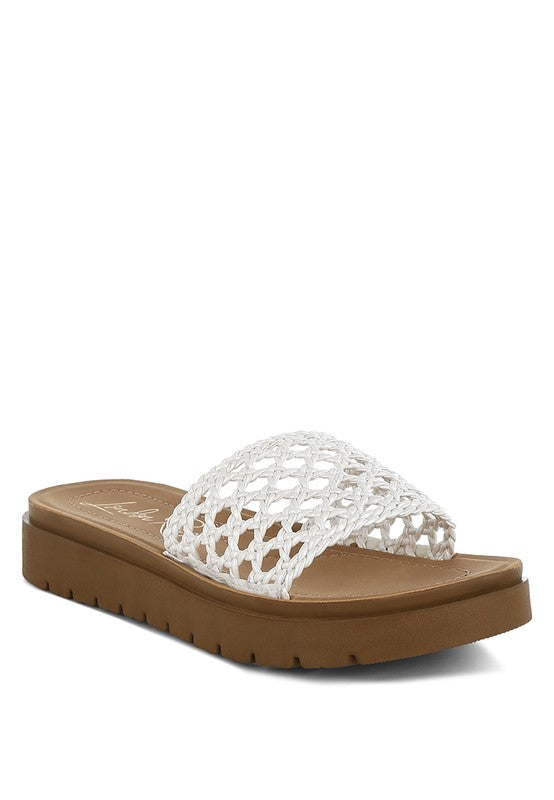 Sayura Woven Slip-On Flatforms