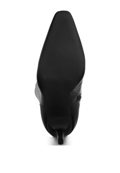 Skara Faux Leather Calf Boots