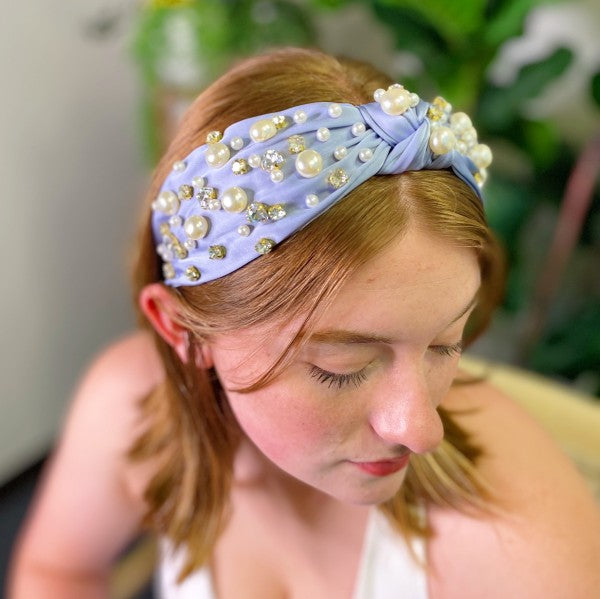 My Winslet Jeweled Satin Headband