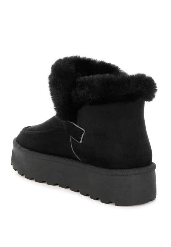 Linka Pin Buckle Detail Snow Boots