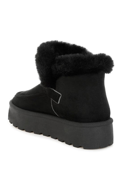 Linka Pin Buckle Detail Snow Boots