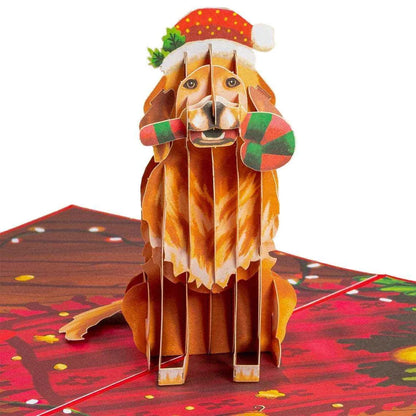 Christmas Dog Pop Up Card