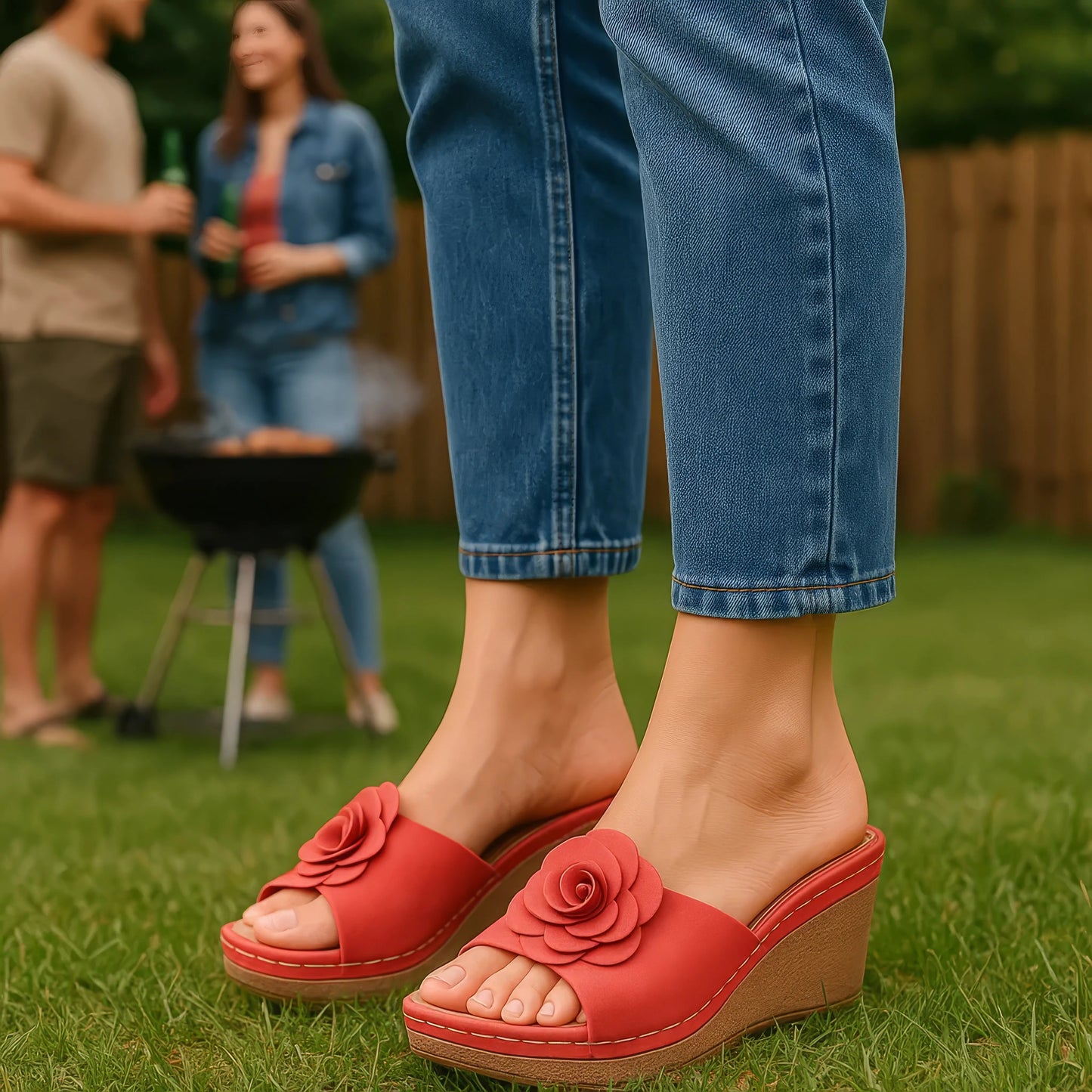 Women's Tokyo Black Wedge Sandals
