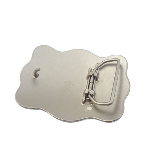 Western Matte Silver Plaque Buckle